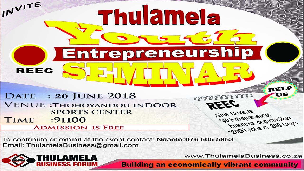 Thulamela Youth Entrepreneur Seminar-REEC